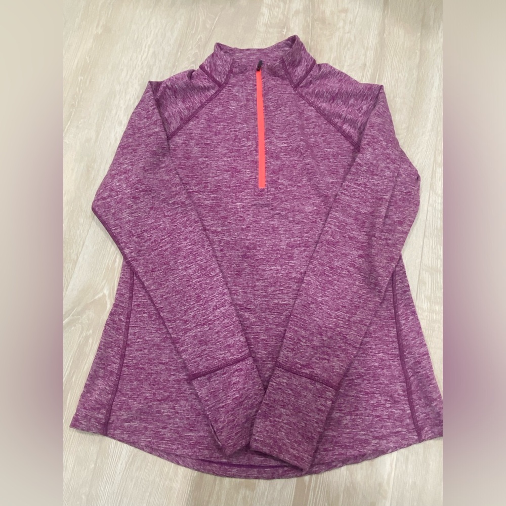 Tangerine Women's Athletic Reflective 1/4 Zip Pullover| Size XL